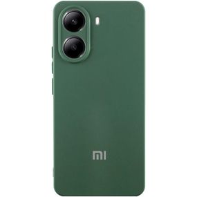 Чехол Silicone Cover Lakshmi Full Camera (AA) with logo для Xiaomi Poco X7 Pro Зеленый / Dark green