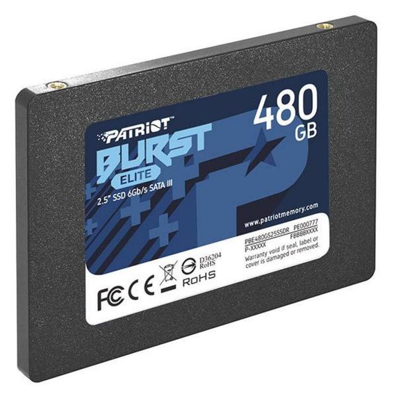 Накопичувач SSD 2.5" 480GB Burst Elite Patriot (PBE480GS25SSDR) | Зображення 1