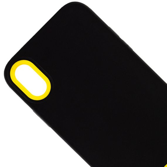 Чехол TPU+PC Bichromatic для Apple iPhone X / XS (5.8") Black / Yellow | Зображення 1