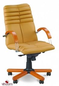 Кресло Новый Стиль GALAXY wood LB MPD EX1 (Экокожа)