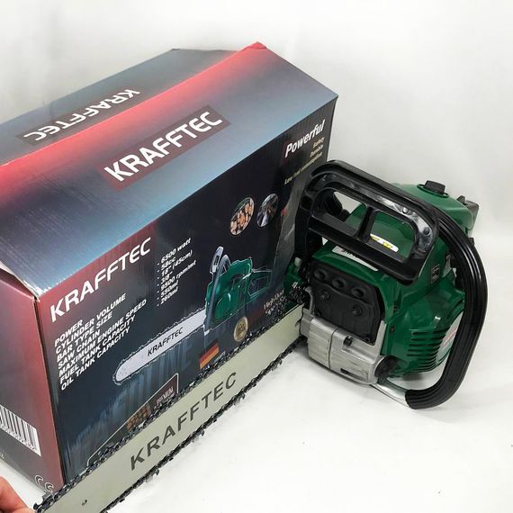Бензопила цепная 45см KRAFFTEC 5800, Пила цепная бензиновая | Зображення 5