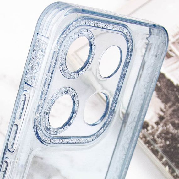 Чохол TPU Starfall Clear для Tecno Pop 7 Блакитний | Зображення 4