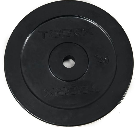 Диск для штанг і гантелей Toorx 20 кг 25 мм Чорний (DGG-20)
