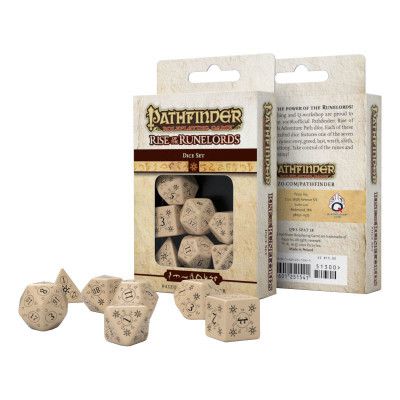 Набор кубиков для настольных игр Q-Workshop Pathfinder Rise of Runelords Dice Set (7 шт) (SPAT18) | Зображення 1