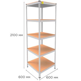 Металевий стелаж MRL-2100 ( 600x600) білий