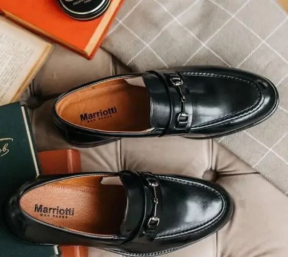 Кожаные лоферы туфли 42 размер | Зображення 1