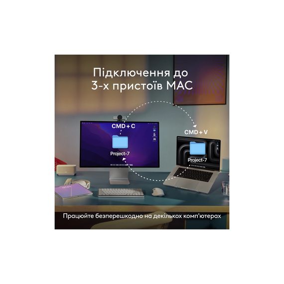 Мишка Logitech MX Anywhere 3S для MAC Wireless Pale Grey (910-006946) | Зображення 6