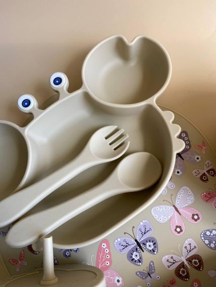 Набір дитячого силіконового посуду Краб Капучино | Зображення 4