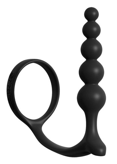 Анальний стимулятор з ерекційний кільцем AF Ass-Gasm Cockring Anal Bead Sex Aura | Зображення 2