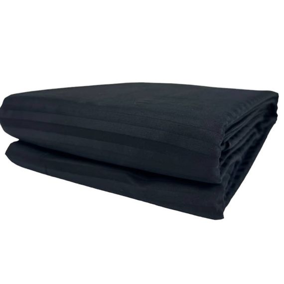 Комплект постельного белья SoundSleep Silken сатин-страйп Двуспальный евро 200х220 см черный (2800004482219) | Зображення 2