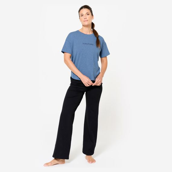 Футболка для йоги жіноча темно-синя - XL | Зображення 1