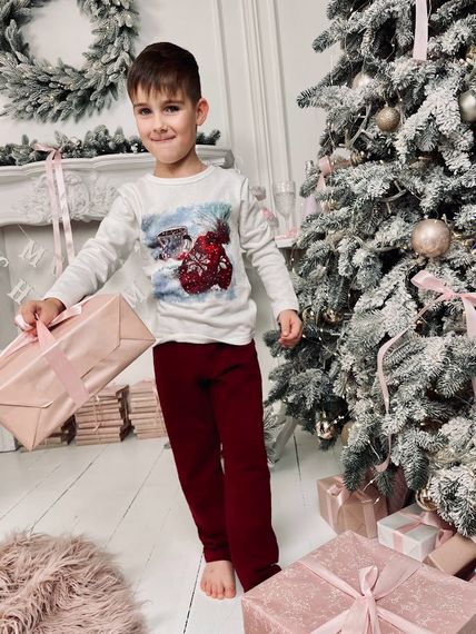 Піжама дитяча "Family look" Носи своє 104 Червоний (p-8890-92454) | Зображення 6