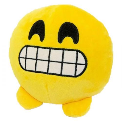Уцінка. М'яка іграшка "Смайлик Emoji Зубастик" - брудний