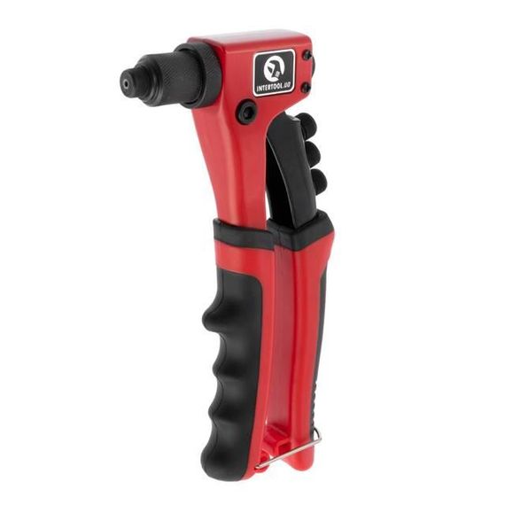 Пістолет заклепувальний ручний 215 мм, діаметр застосовуваної заклепки 2.4; 3.2; 4; 4.8 мм INTERTOOL RT-00141