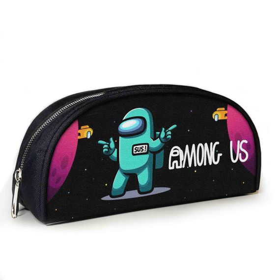 Пенал школьный Амонг Ас/Among Us 23х10х8 см с принтом для мальчика (02808)