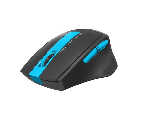 Миша бездротова A4Tech Fstyler FG30S (Blue), безшумна, USB, колір чорний+блакитний | Зображення 3
