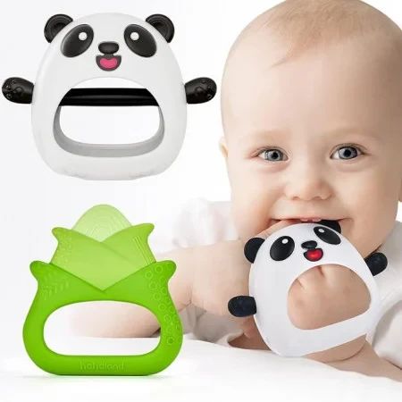Прорізувач для зубів, гризунець, Дитячі іграшки для прорізування зубів для дітей 0-6 місяців — 2 шт. | Зображення 3