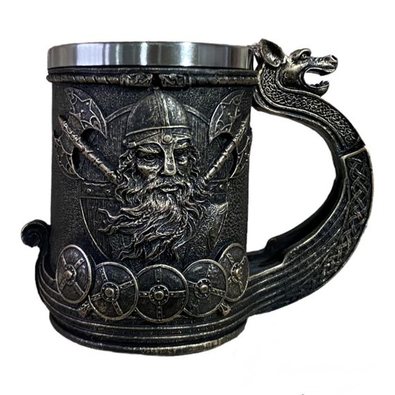 Кухоль Чашка 3D Дракар 550ml | Зображення 2