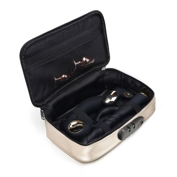Кейс для игрушек Dorcel DISCREET BOX LUXURY GOLD, кодовый замок, 27×16×7,62 см | Зображення 2