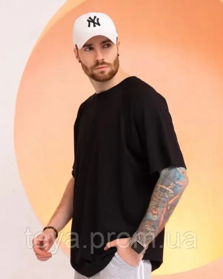 Футболка для чоловіків колір чорний розміри M, 3XL, L, XL, XXL, S FI_007033 | Зображення 1