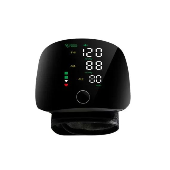 Автоматичний тонометр на зап'ястя від акумулятора 300 мАг / Розумний тонометр із сенсорним екраном та голосом | Зображення 2