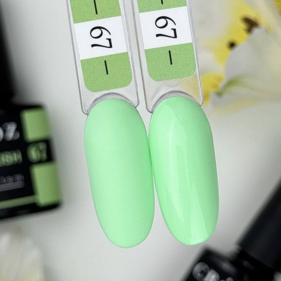 Гель-лак Crooz 67 (светло-лаймовый) 8мл | Зображення 1