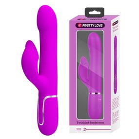 Вібромасажер із поступальним рухом серії Pretty Love - Falin Twinkled Tenderness Purple 7 vibration functions 4 rolling Sex Aura