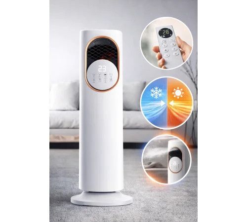 Вентилятор підлоговий побутовий DOMOTEC MS-1630 White для дому та офісу • Потужний вентилятор для кімнати, спальні та квартири | Зображення 3