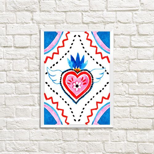 Постер у рамці Любов надає крила A4 (WMT4_22L004_WH)