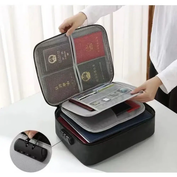 Органайзер із кодовим замком для зберігання документів і особистих речей у поїздках | Зображення 5