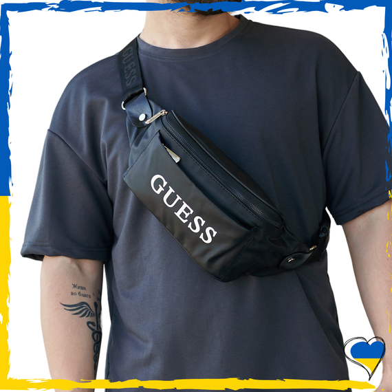 Бананка Guess. Бананка Гесс, сумка через плече, сумка на пояс