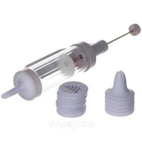 Шприц для печива та насадки для декорування Cookie Press and Cake Decorator Set