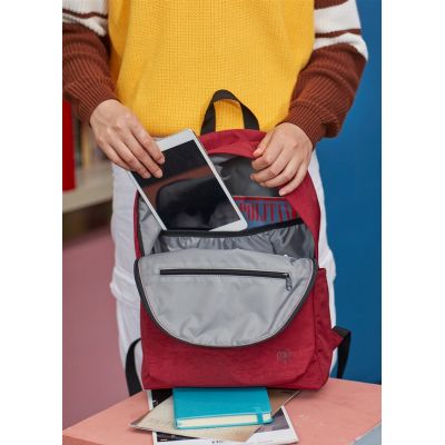 Рюкзак для ноутбука Xiaomi 14&quot; RunMi 90 Points Youth College, 15L, Deep Red (6972125147981) | Зображення 3