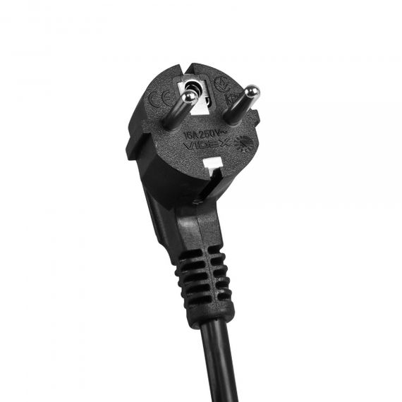 Мережевий подовжувач VIDEX ONCORD з/з 3п 3м (3x1.5мм) з кнопкою Black | Зображення 6
