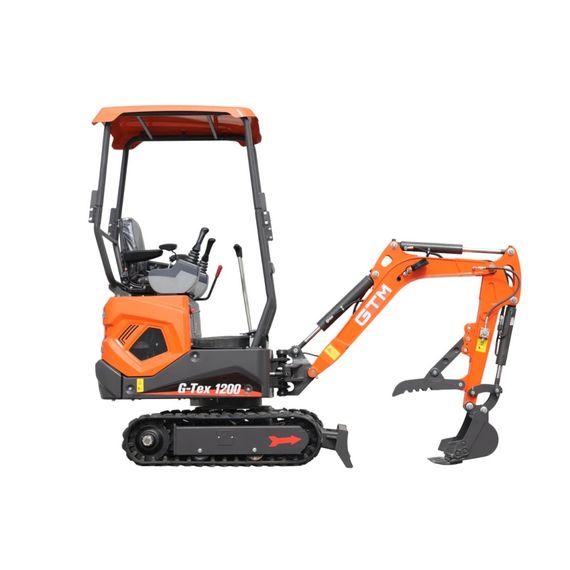 Мініекскаватор дизельний GTM G-Tex 1200 (7.5 кВт, 10.2 к.с., до 1.72 м, 1200 кг) | Зображення 4