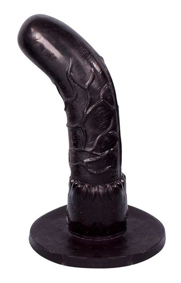 Страпон You2Toys с тремя черными рельефными насадками sexstyle | Зображення 3