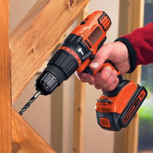 Дрель аккумуляторная ударная BLACK+DECKER BDCH188N | Зображення 4