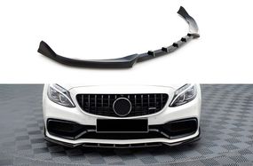 Передня лип накладка DPT (2017-2020, чорний глянець) для Mercedes C-сlass W205 рр