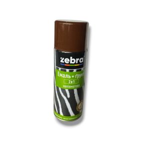Емаль+грунт 2в1 400мл №88 темн.коричнева зебра