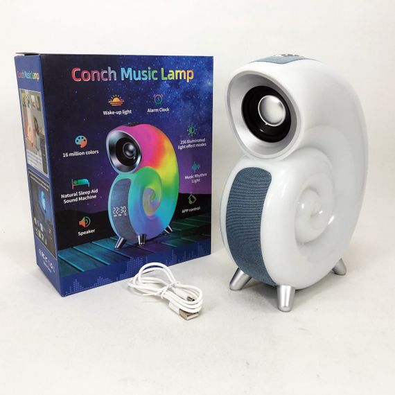 Светильник с беспроводной зарядкой INSPIRE N70 APP 6W, Беспроводная зарядная станция KW-697 с колонкой | Зображення 3