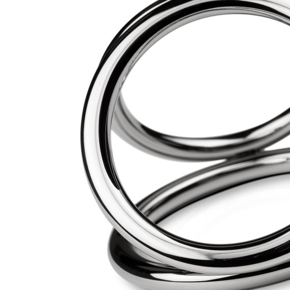 Потрійне ерекційне кільце Sinner Gear Unbendable – Triad Chamber Metal Cock and Ball Ring – Large | Зображення 3
