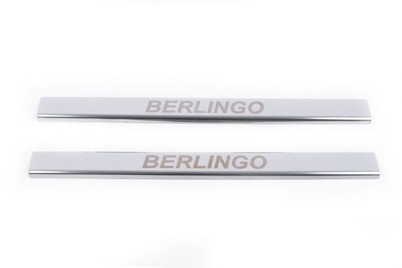 Накладки на пороги Carmos V1 (2 шт, нерж) для Citroen Berlingo 1996-2008 гг | Зображення 2