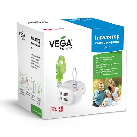 Ингалятор (небулайзер) Vega VN 420 Aero компрессорный гарантия 3 года