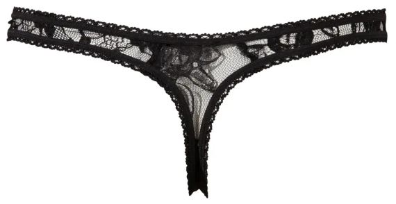 Риостринги с разрезом ИЛЛЮЗИЯ черные sexstyle | Зображення 4