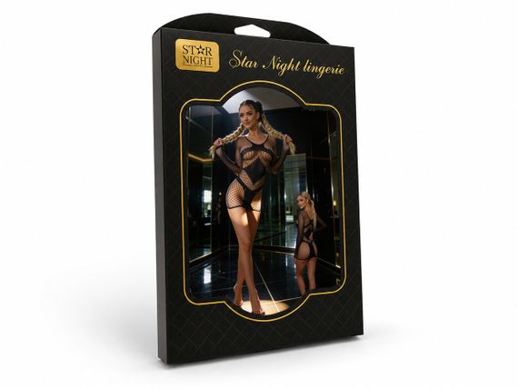 Сукня сітка Star Night в крупну сітку, чорна, OS (S–L) Sex Aura | Зображення 5