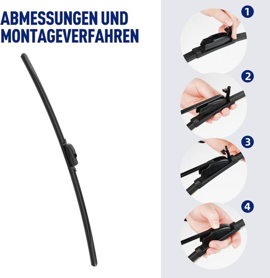 Щетки стеклоочистителя Wifko для Toyota Yaris MK3 2012–2019, передние + задние, комплект всесезонных дворников | Зображення 6