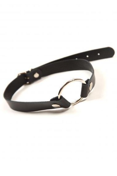 Капелюх Leather O-Ring Gag, Black sexstyle