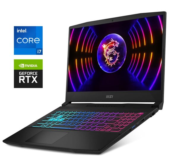 Игровой ноутбук MSI Katana 15 B13VFK-817 / 15.6" (1920x1080) IPS / Intel Core i7-13620H (10 (16) ядер по 3.6 - 4.9 GHz) / 16 GB DDR5 / 1000 GB SSD NVMe / nVidia GeForce RTX 4060, 8 GB GDDR6, 128-bit / WebCam / Win 11 б/у