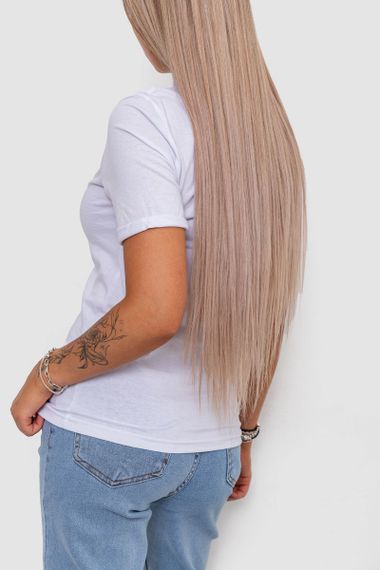 Футболка жіноча з принтом, колір білий, 238R01632 | Зображення 3