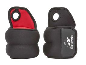 Обважнювачі щиколотки Reebok Flexlock Ankle Weights чорний, червоний Уні 0.5 кг RAWT-11270